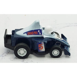 Vintage Unbranded White F1 Plastic Grand Prix Race Car